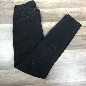 Paige Hoxton Ankle Skinny Black Jeans Star